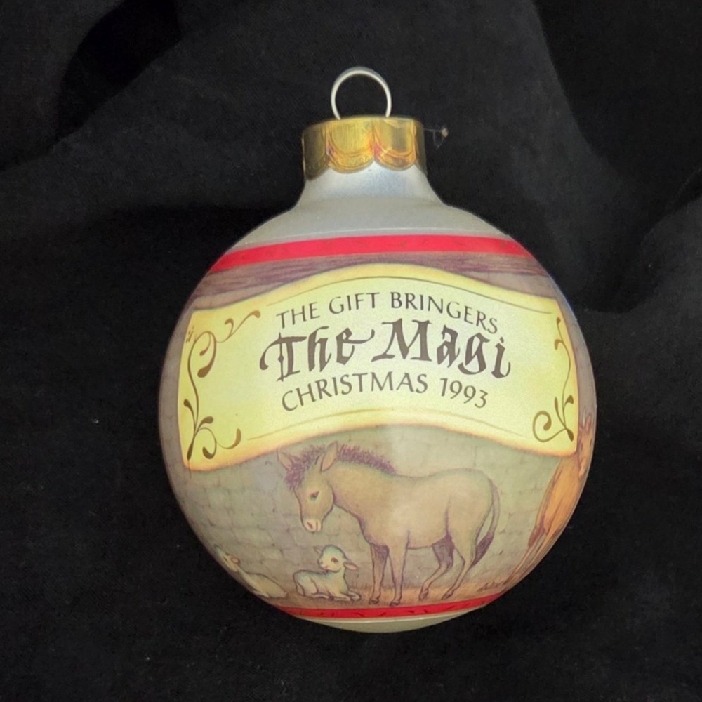 Hallmark Keepsake Ornament 1993 The Magi The Gift Bringers Series Glass Ball